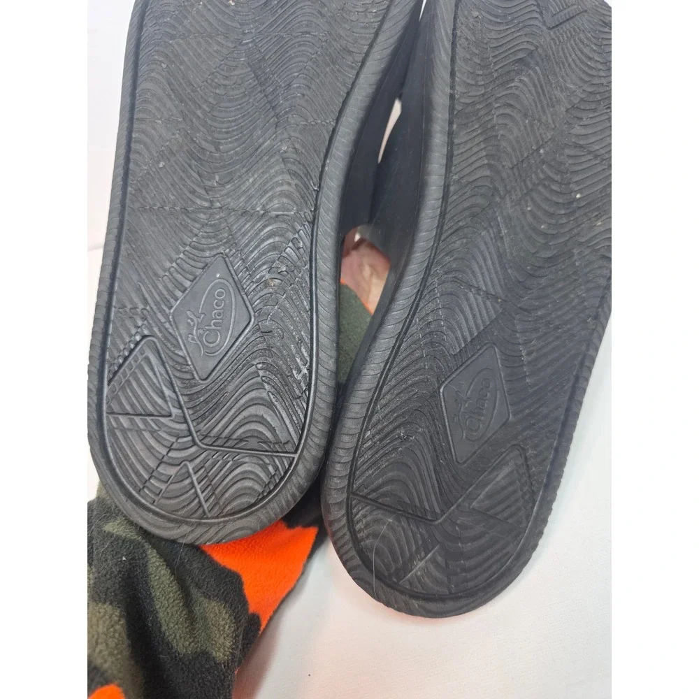Chaco Chillos Slide M's 14 Sandals Black TieDye AdjustableStrap LUVSEAT‎ Footbed